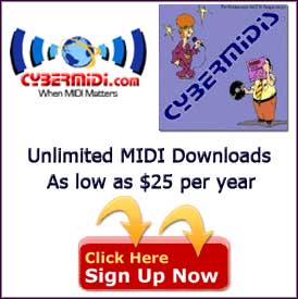Enjoy CYBERMIDI Standard MIDI files become a member